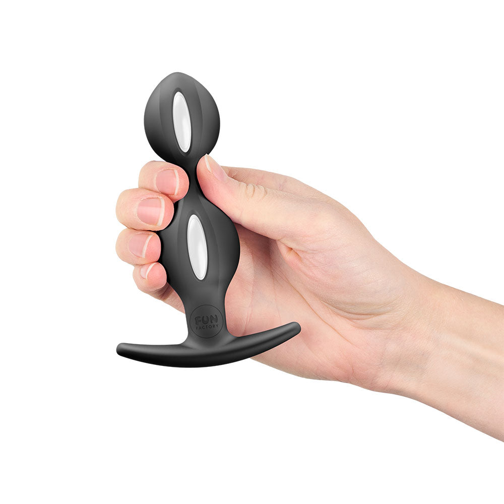 Fun Factory B BALLS DUO Black - Black 13 cm Weighted Kegel Balls