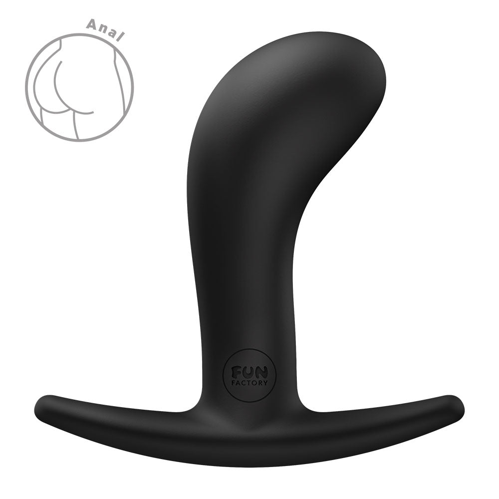 Fun Factory BOOTIE M Black - Black 9.4 cm Medium Butt Plug