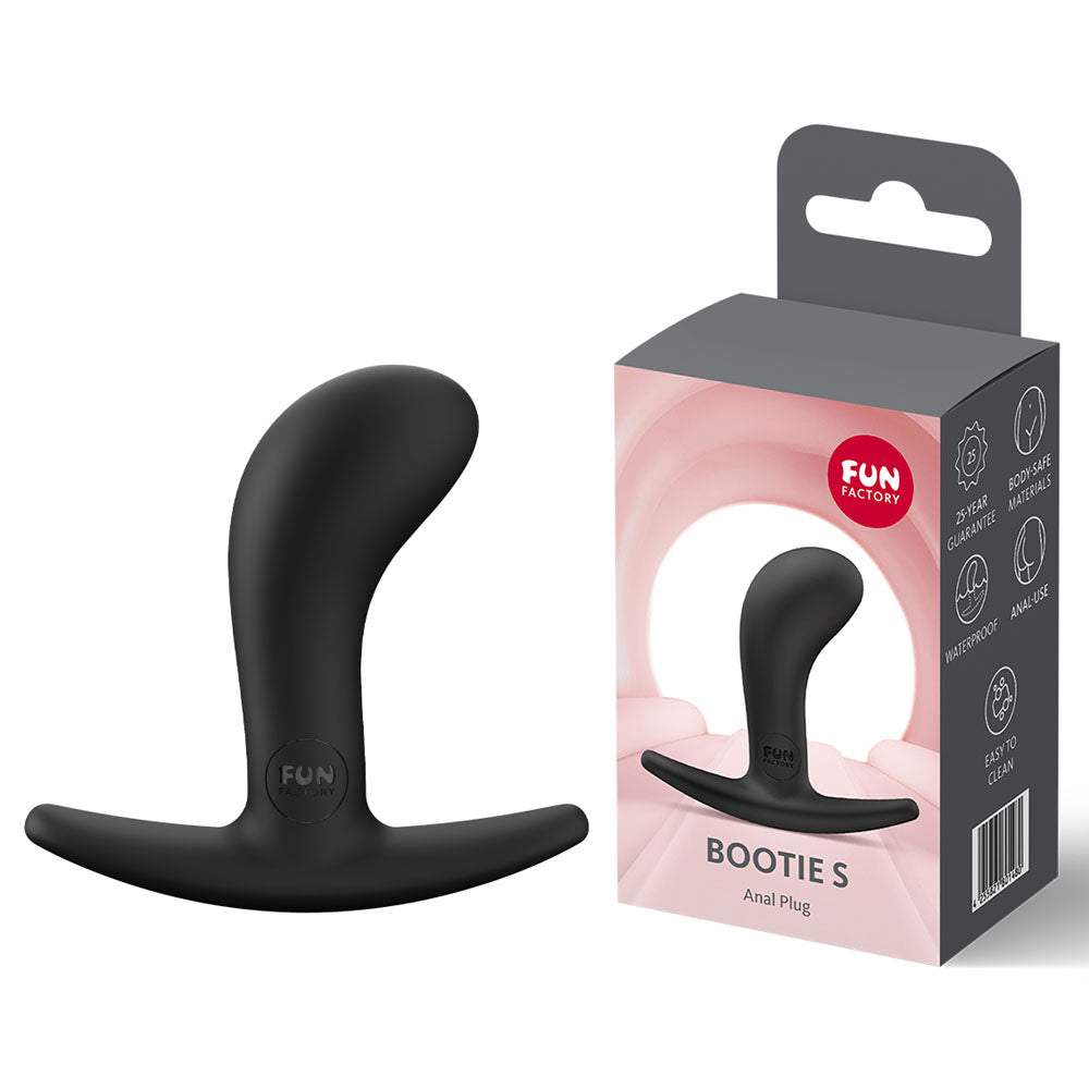 Fun Factory BOOTIE S Black - Black 7.9 cm Small Butt Plug