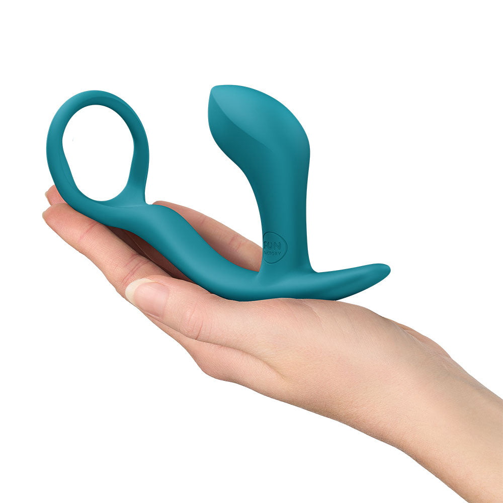 Fun Factory BOOTIE RING Bottle Green - Bottle Green 14.7 cm Anal Plug with Cock Ring