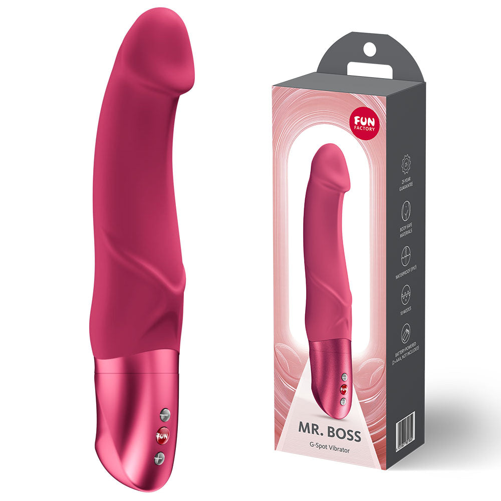 Fun Factory MR. BOSS Raspberry - Raspberry 21 cm Vibrator