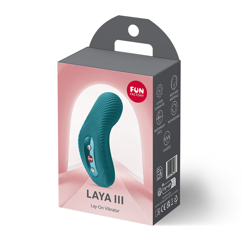 Fun Factory LAYA III Bottle Green - Bottle Green USB-C Rechargeable Stimulator