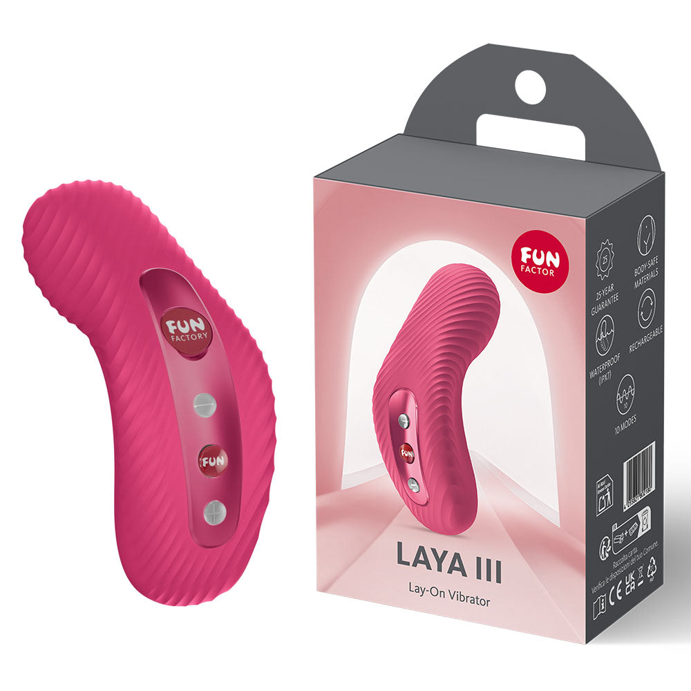 Fun Factory LAYA III Raspberry - Raspberry USB-C Rechargeable Stimulator
