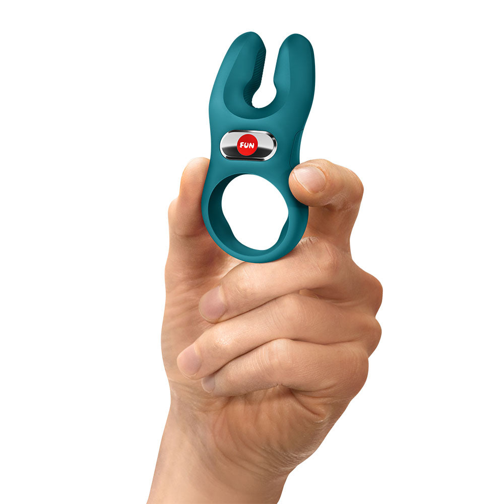 Fun Factory NOS PRO Bottle Green - Bottle Green USB-C Rechargeable Vibrating Cock Ring