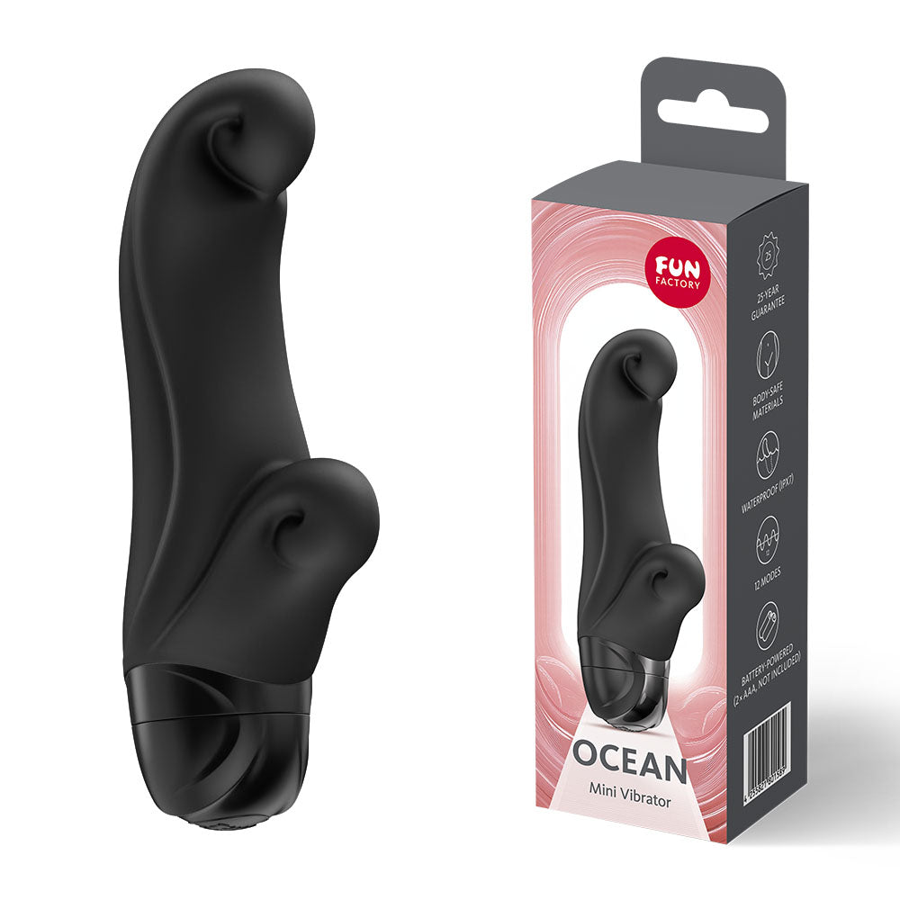 Fun Factory OCEAN Black - Black 14.5 cm Vibrator