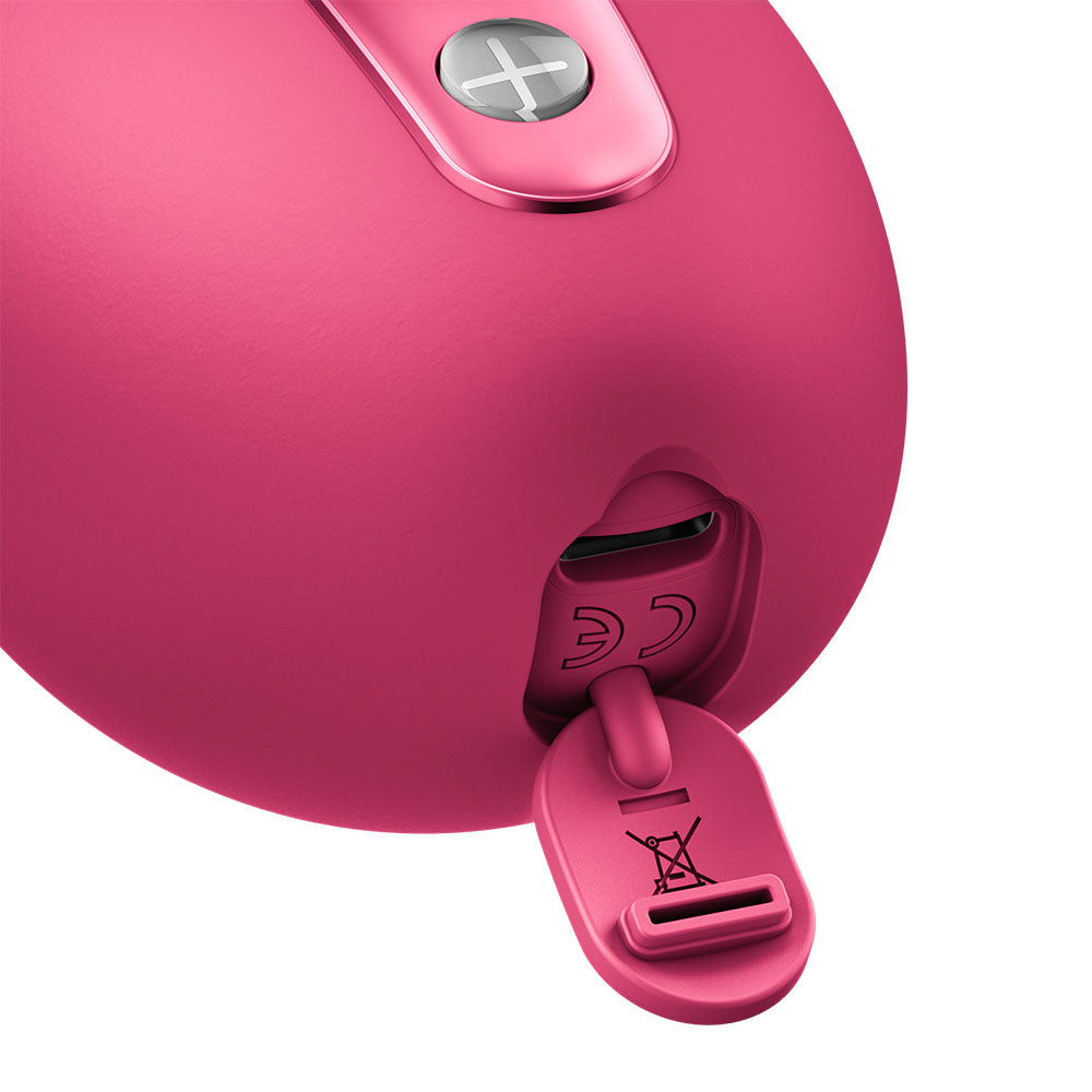 Fun Factory BELLE Raspberry - Raspberry Red USB Rechargeable Air Pulse Stimulator