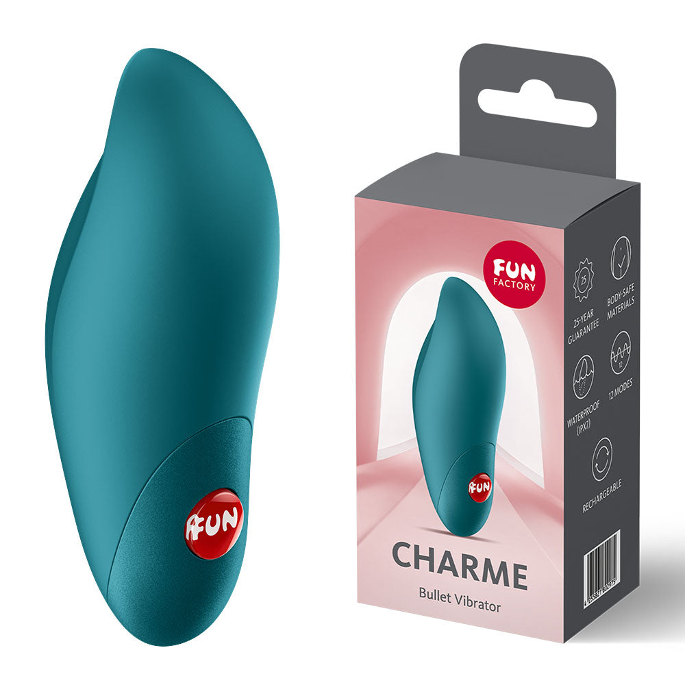 Fun Factory CHARME Bottle Green - Bottle Green USB-C Rechargeable Stimulator