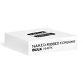 Four Seasons Naked Ribbed Condoms - Bulk Box of 144