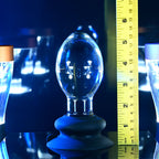 Gender X Crystal Ball - Clear Glass 13.6 cm Butt Plug with Suction Base