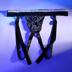 Gender X DOUBLE RIDER - Black Adjustable Strap-On Harness (No Probe Included)