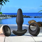 Gender X TEAMWORK - Black USB Rechargeable Rimming Butt Plug & Vibrating Cock Ring