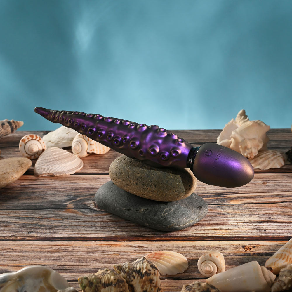 Gender X INTO THE DEEP - Purple 21.7 cm USB Rechargeable Tentacle Fantasy Massage Wand