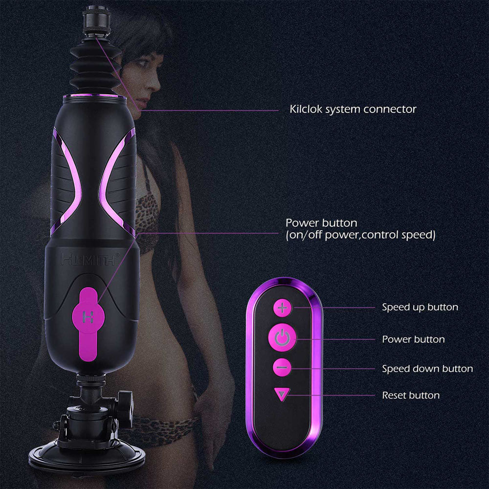 Hismith Pro Traveler 2.0 - Mains Powered Portable Sex Machine with App Control and Remote