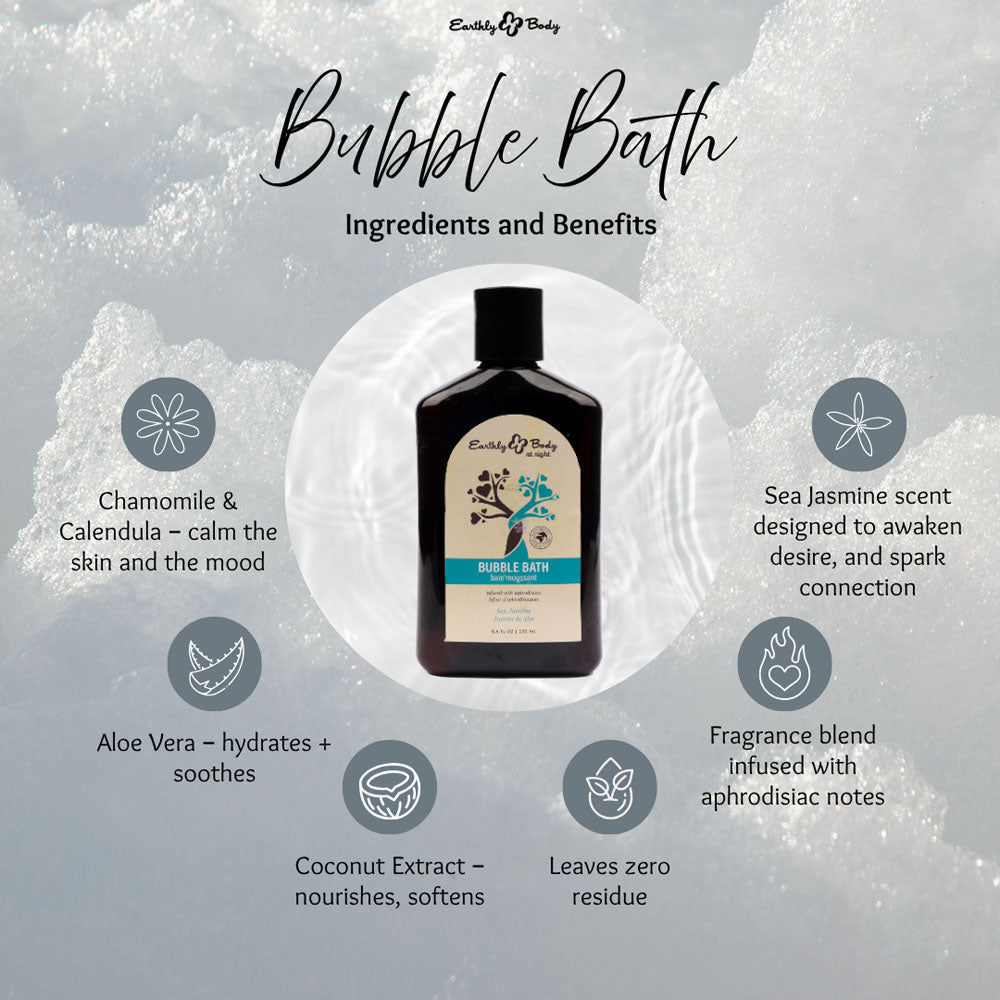 EB Aphrodisiac Bubble Bath SEA JASMINE - 250 ml - Sea Jasmine Scented Bubble Bath  - 250 ml Bottle