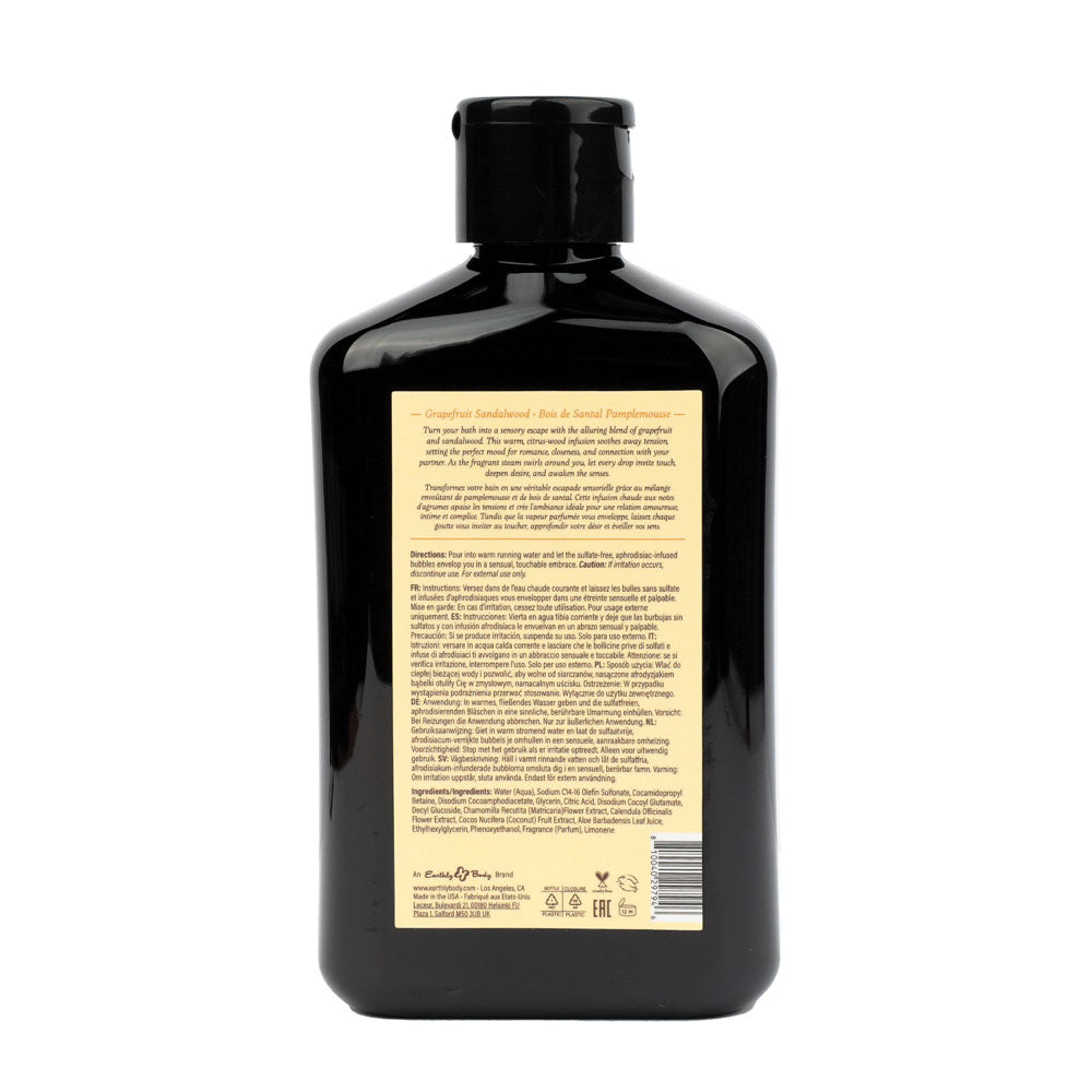 EB Aphrodisiac Bubble Bath GRAPEFRUIT SANDALWOOD - 250 ml - Grapefruit Sandalwood Scented Bubble Bath  - 250 ml Bottle