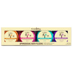 EB Aphrodisiac Bath Fizzers - Scented Bath Bombs - Set of 4 Scents