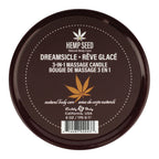 Hemp Seed 3-In-1 Massage Candle - Dreamsicle (Tangerine & Plum) - 170 g