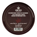 Hemp Seed 3-In-1 Massage Candle - Kashmir Musk (Brandy, Magnolia & Vanilla Musk) - 170 g