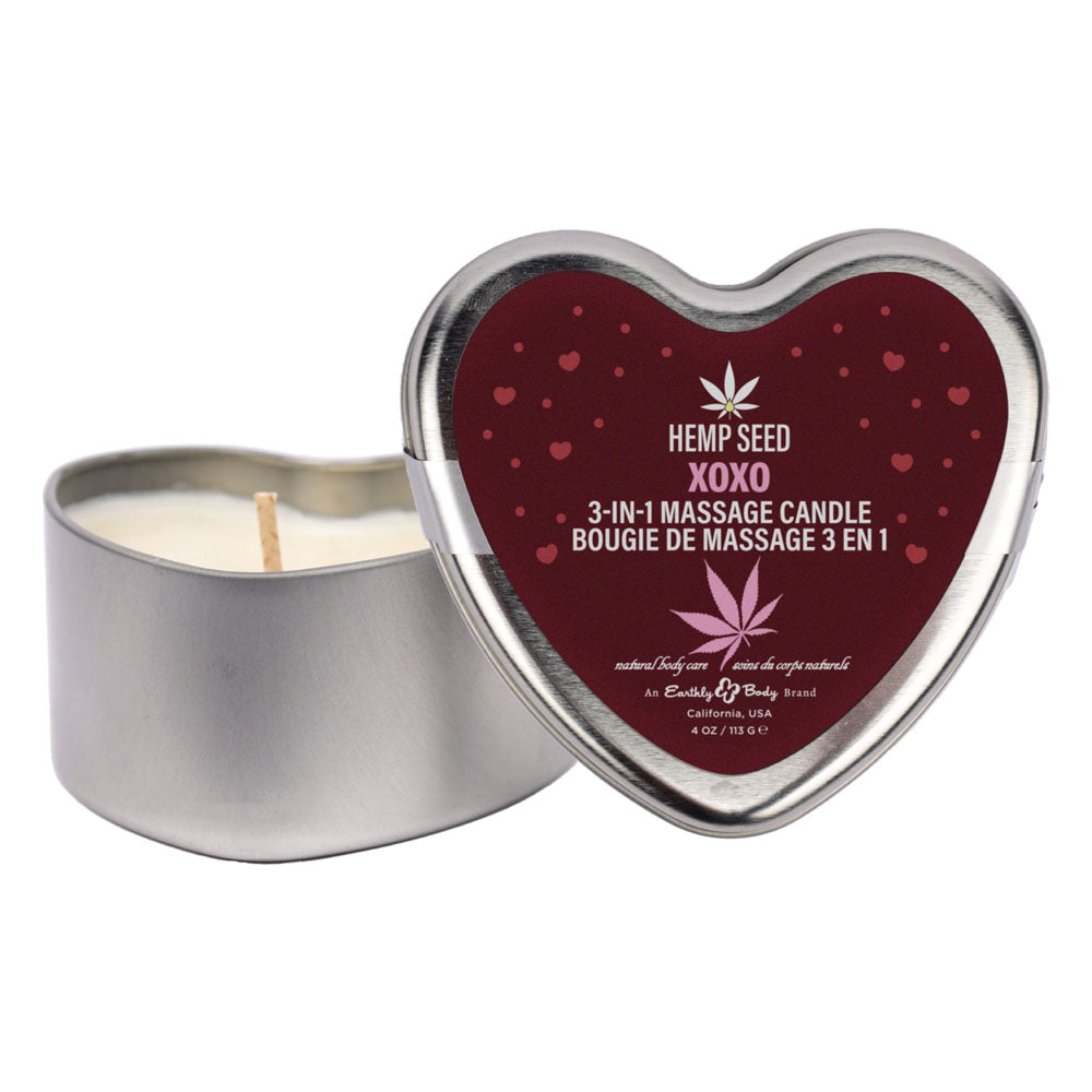 EB Hemp Seed Lovers Heart Candle Display - Counter Display of 12 and Tester