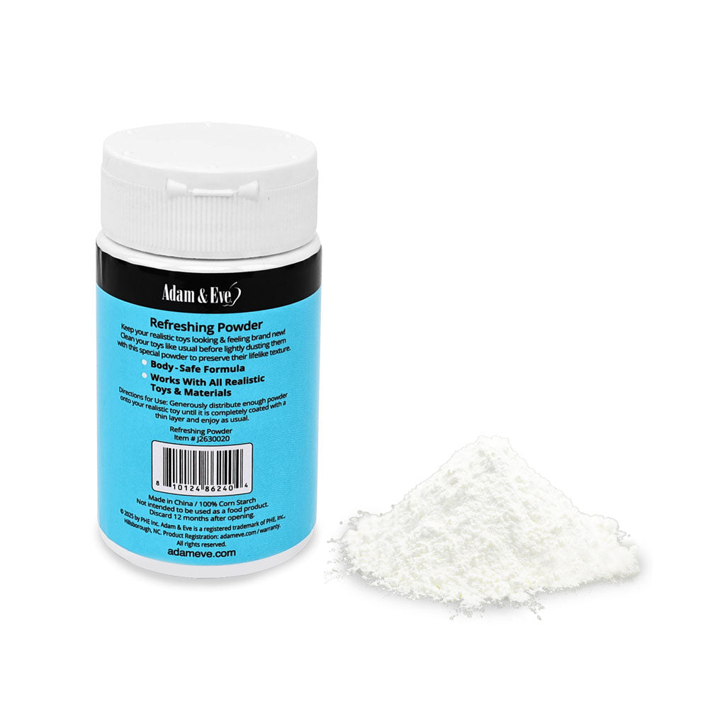Adam & Eve REFRESHING POWDER - 60 ml - Refreshing Powder for Realistic Toys - 60 ml