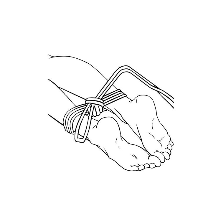 Adam & Eve BONDAGE ROPE - 4.5 metre (15 feet) - Black Bondage Rope - 4.5 metre Length