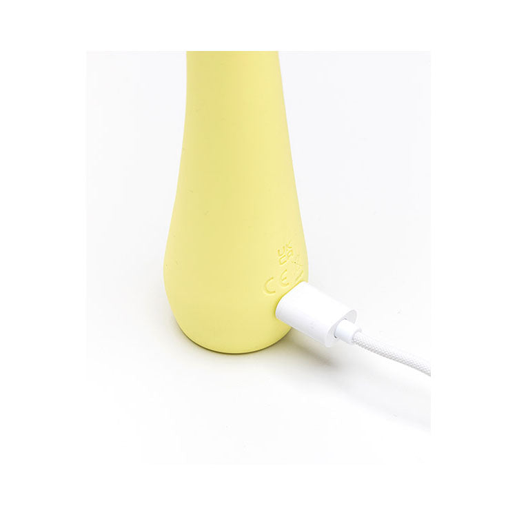 Adam & Eve GROOVY GLOW-UPS Bendie - Yellow 18.4 cm USB Rechargeable G-Spot Vibrator