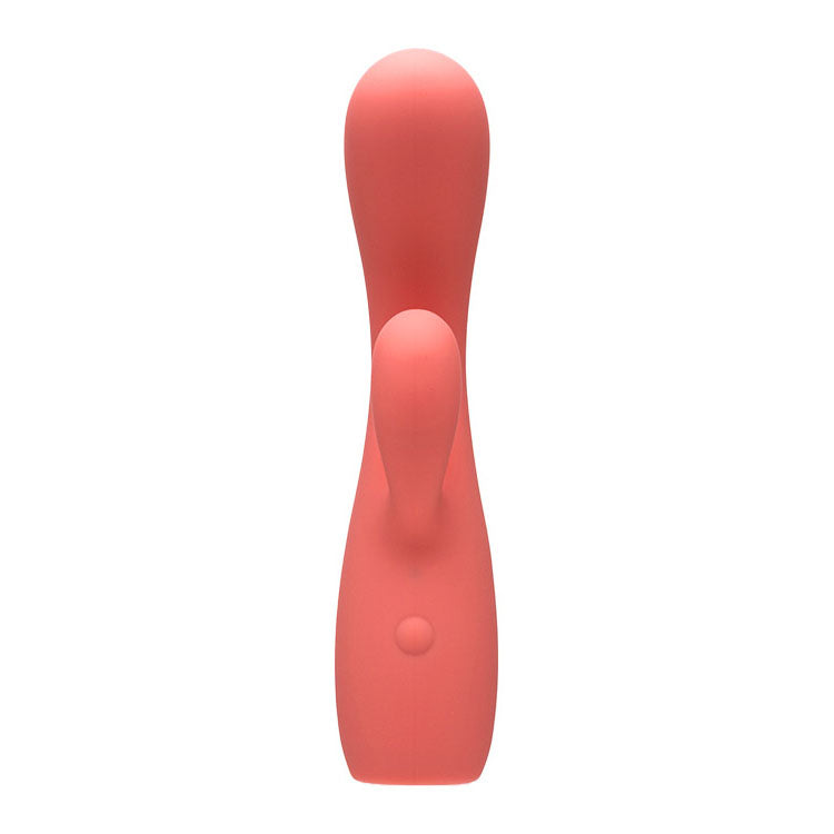 Adam & Eve GROOVY GLOW-UPS Curvie - Pink 17.8 cm USB Rechargeable Rabbit Vibrator