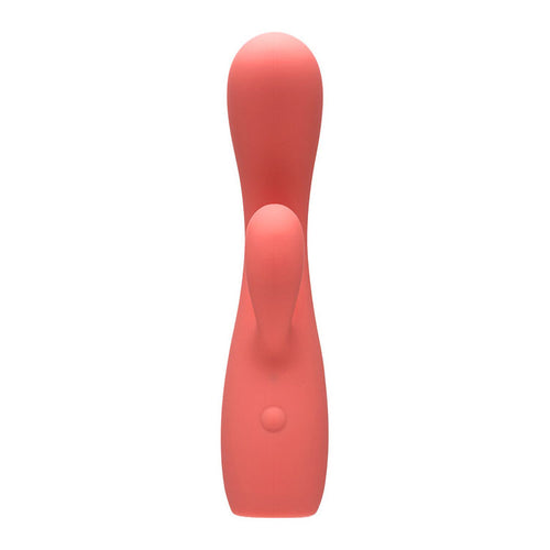 Adam & Eve GROOVY GLOW-UPS Curvie - Pink 17.8 cm USB Rechargeable Rabbit Vibrator
