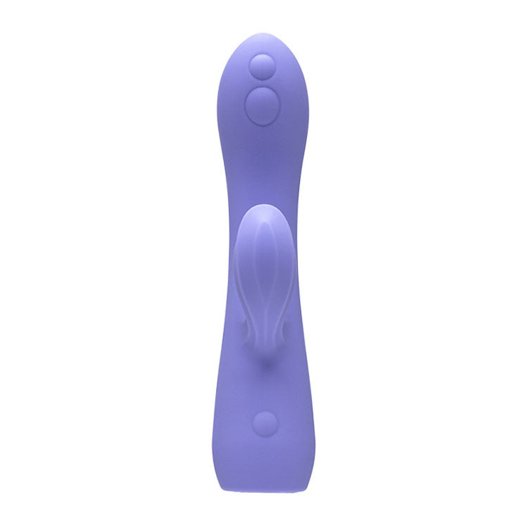 Adam & Eve GROOVY GLOW-UPS Wavie - Purple 16.5 cm USB Rechargeable Rabbit Vibrator