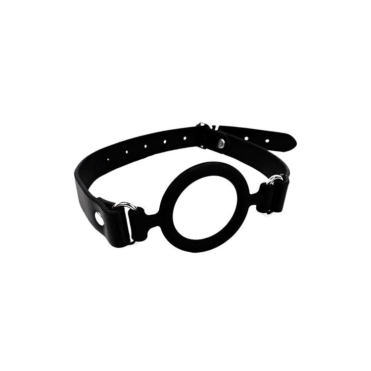 Adam & Eve OPEN WIDE - Black Adjustable Mouth Restraint