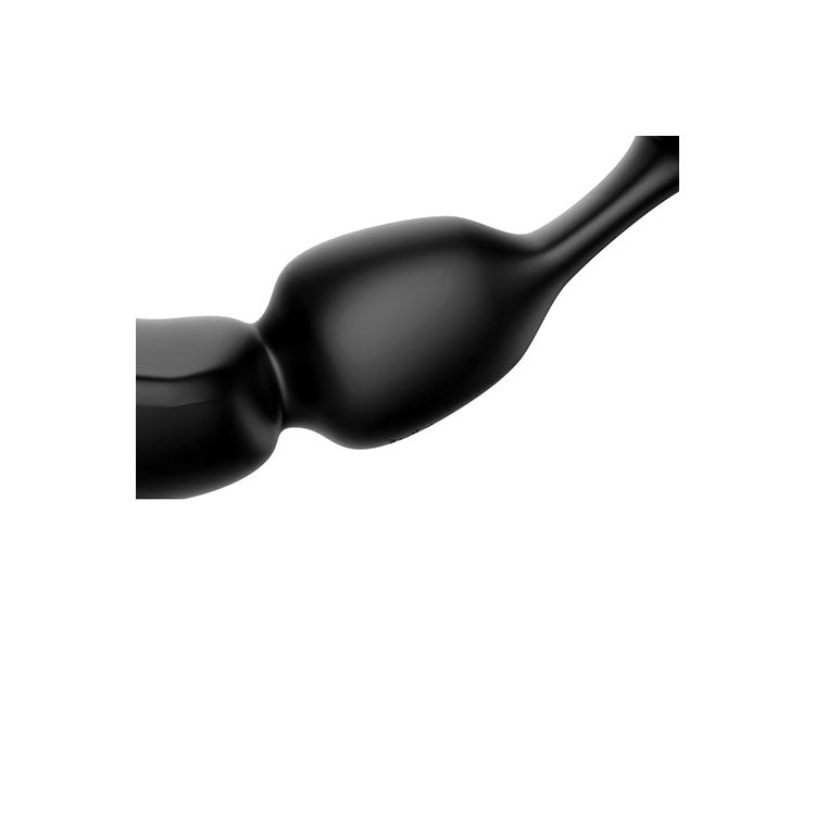 Adam & Eve THE GREAT EXPANDER - Black 14 cm USB Rechargeable Thrusting & Expanding Prostate Massager with Wireless Remote
