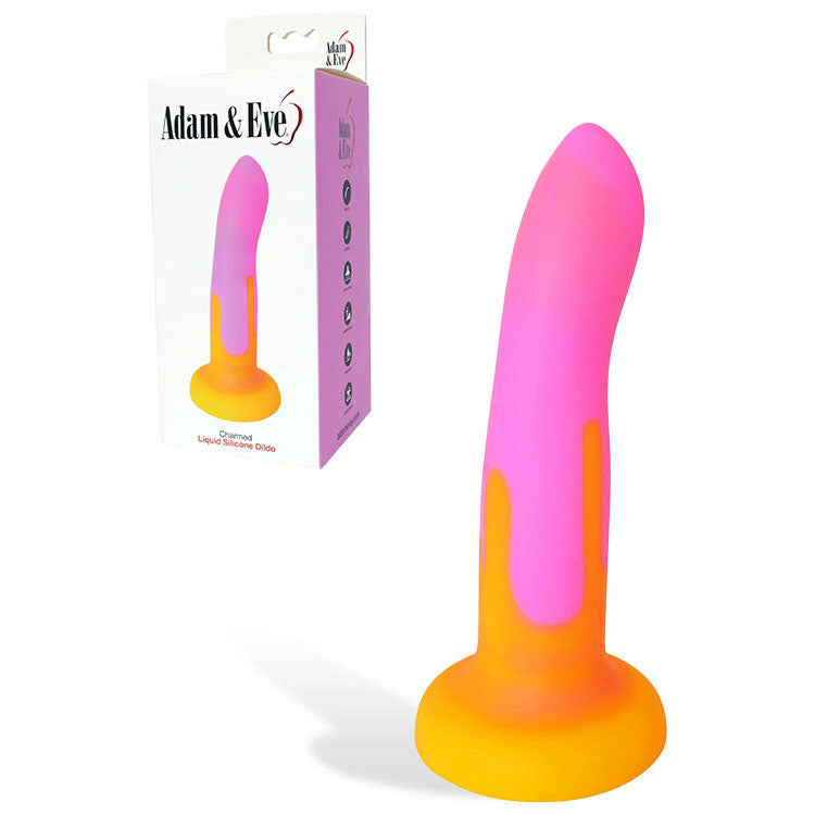 Adam & Eve CHARMED - Pink/Yellow 16.5 cm Dildo