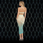 LAPDANCE Green Goddess 2-pc Set - Cream/Green - One Size