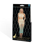 LAPDANCE Green Goddess 2-pc Set - Cream/Green - One Size