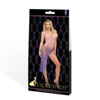 LAPDANCE Violet Sky Off-The-Shoulder Mini Dress - Pink/Violet - One Size