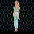 LAPDANCE Blue Horizon Maxi Dress - Blue - One Size