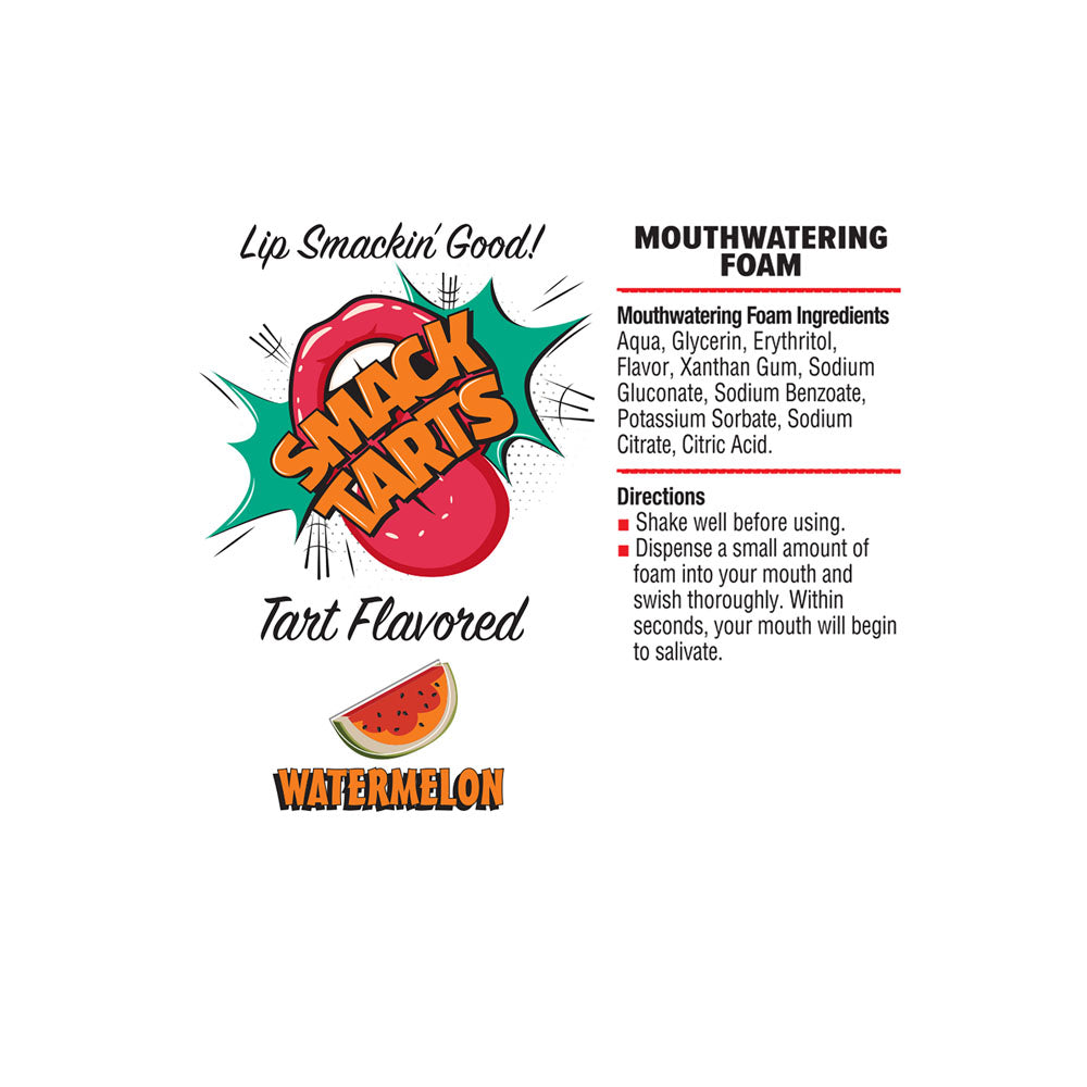 Smack Tarts Mouthwatering Foam - Watermelon - Sour Watermelon Flavoured - 80 ml Bottle