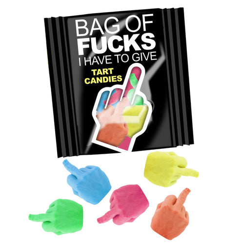 Bag Of Fucks I Have To Give - Bag of 25 - Fruit Flavoured Lollies - Bag of 25 Mini Packs