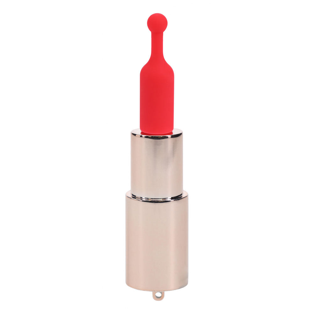 LOVELINE Diamond - Red - Red 8.3 cm USB Rechargeable Lipstick Vibrator