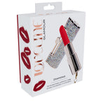 LOVELINE Diamond - Red - Red 8.3 cm USB Rechargeable Lipstick Vibrator