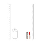 LOVELINE Sparkle - Red 8.3 cm USB Rechargeable Lipstick Vibrator