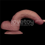 Dual Density Power Cock - 9 Inch Flesh - Flesh 23 cm USB Rechargeable Vibrating Dildo