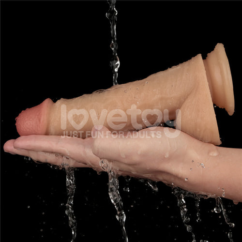 8 Inch Power Basics - Flesh 20 cm USB Rechargeable Vibrating Dong