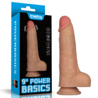 9 Inch Power Basics - Flesh 23 cm USB Rechargeable Vibrating Dong