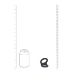 LEVELZ Double O Silicone Cock Ring - M - Black - Black Cock & Balls Rings