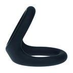 LEVELZ Double O Silicone Cock Ring - L - Black - Black Cock & Balls Rings