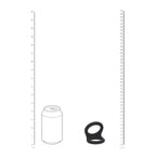 LEVELZ Double O Silicone Cock Ring - L - Black - Black Cock & Balls Rings