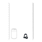 LEVELZ Tri O Ergo Silicone Cock Ring - Black - Black Cock & Balls Rings