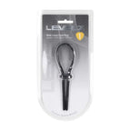 LEVELZ Wide Adjustable Silicone Lasso Cock Ring - Black Adjustable Cock Ring
