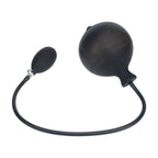 LEVELZ Ribbed Inflatable Anal Plug - Black Inflatable Butt Plug